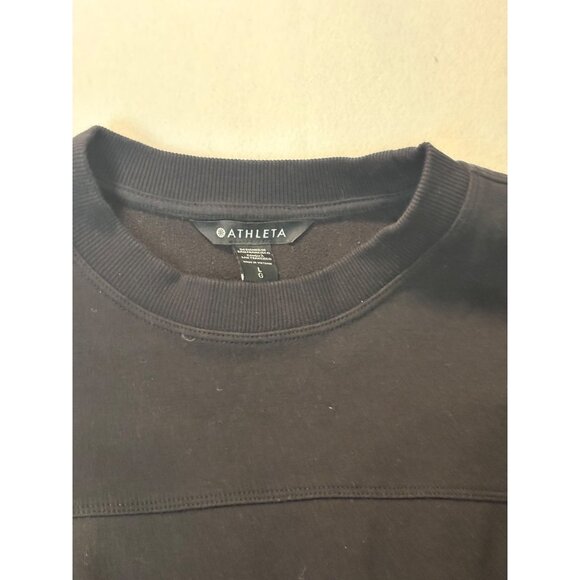 Athleta Womens Black Long Sleeve Drawstring Waist Tunic Top L - Picture 3 of 14